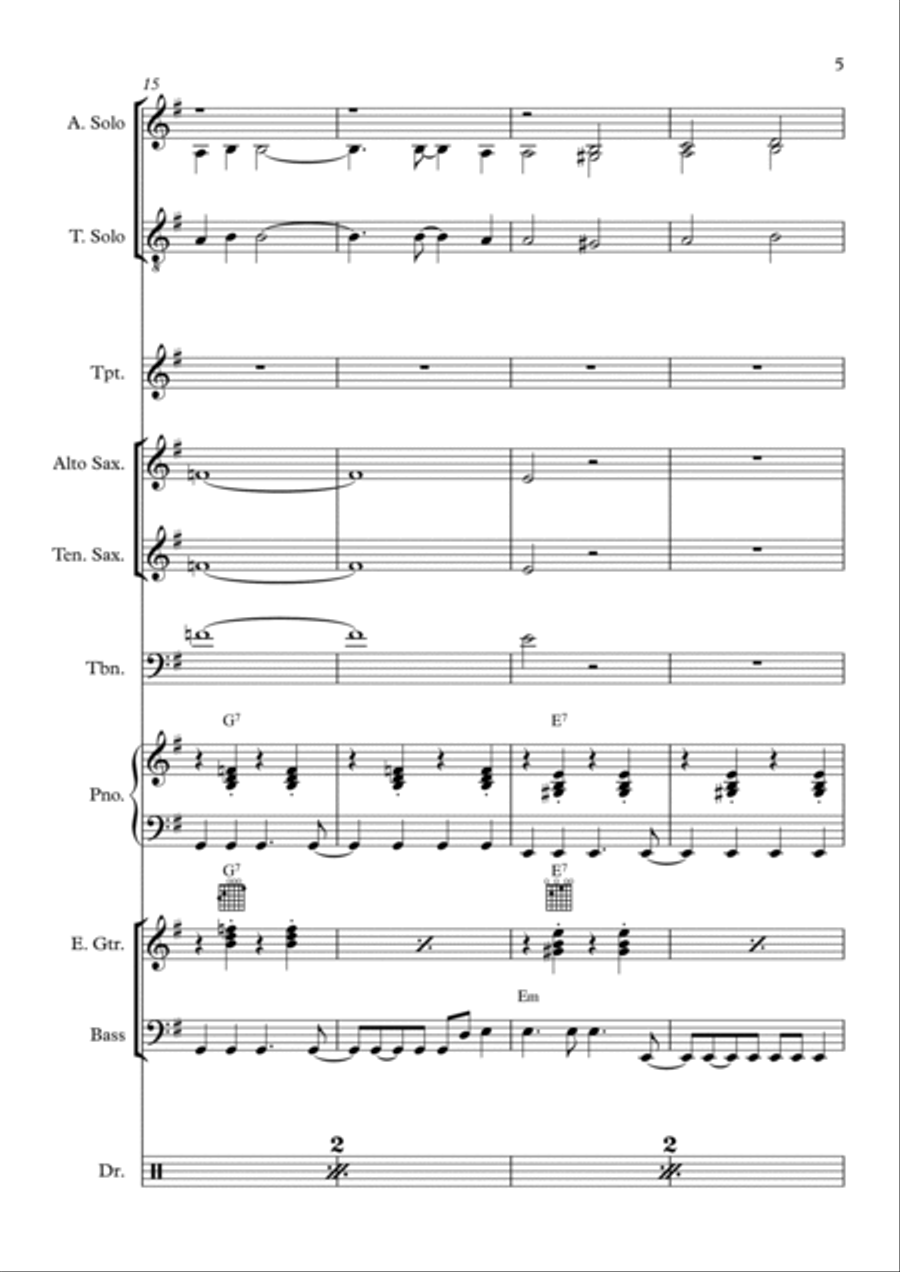 Reach Jazz Ensemble scores gallery preview page 5