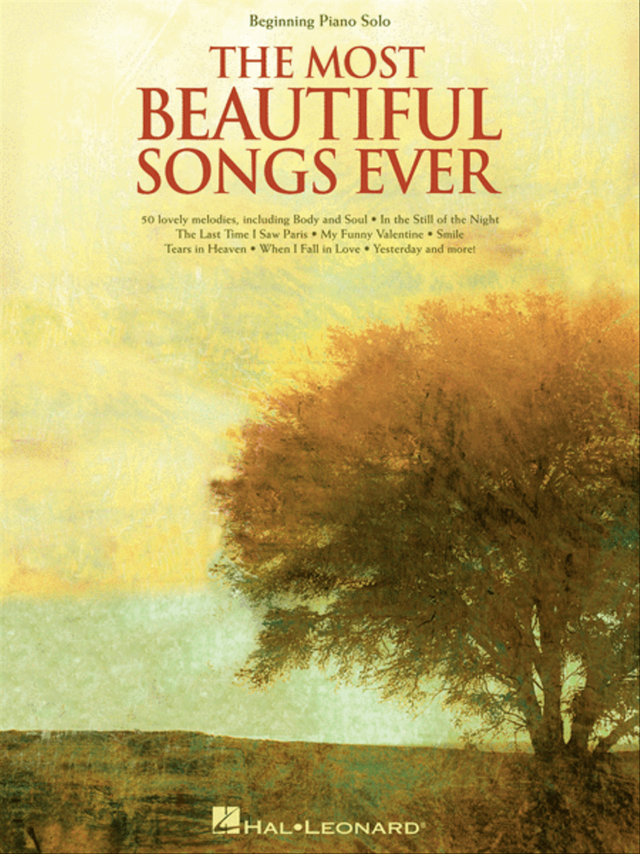 The Most Beautiful Songs Ever Piano Solo scores gallery preview page 1