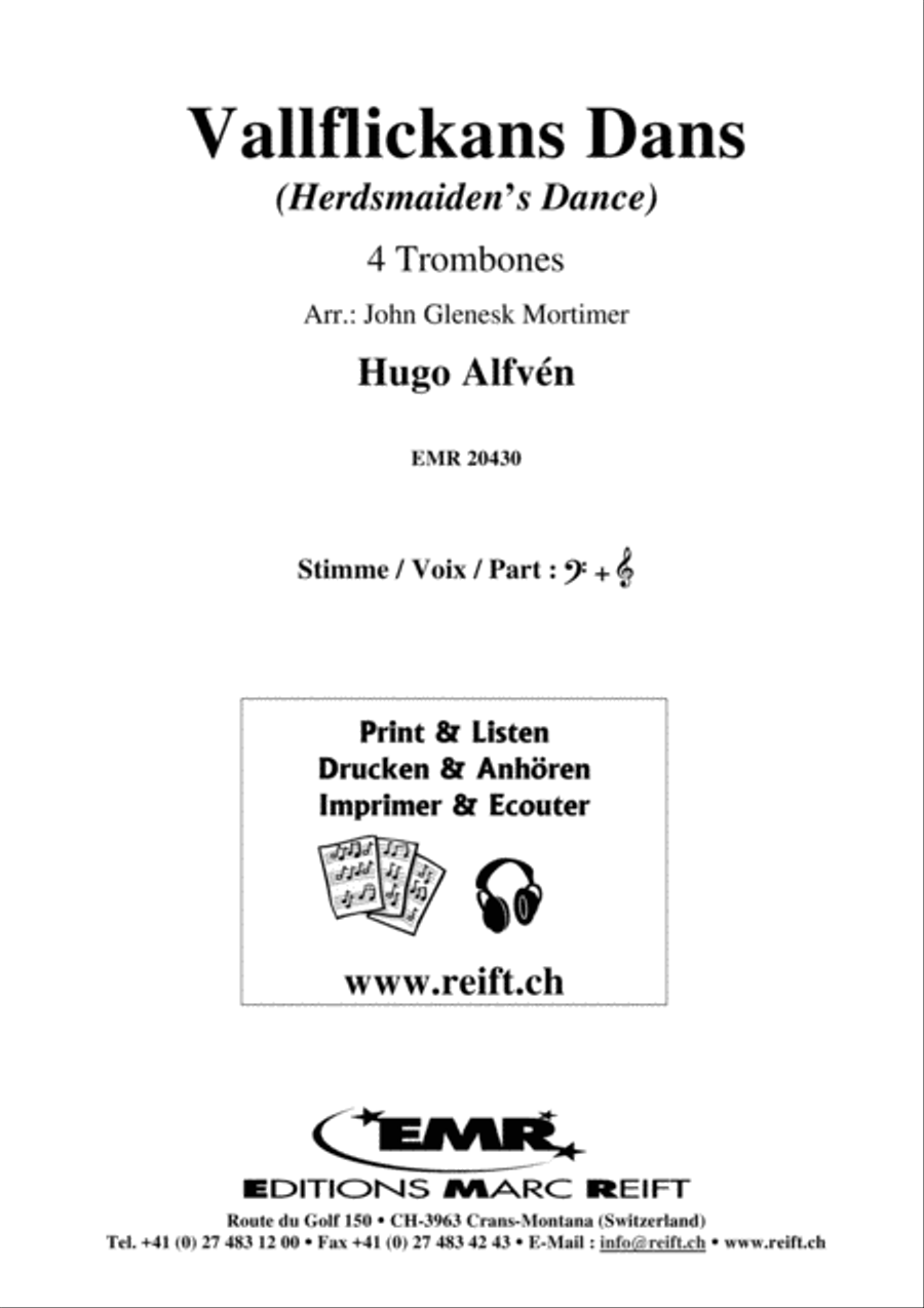 Vallflickans Dans Vallflickans Dans Trombone Quartet scores gallery preview page 2