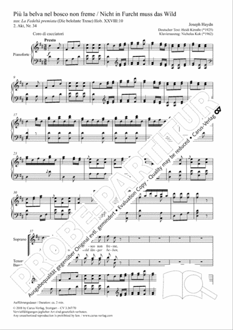Piu la belva nel bosco non freme STB scores gallery preview page 2