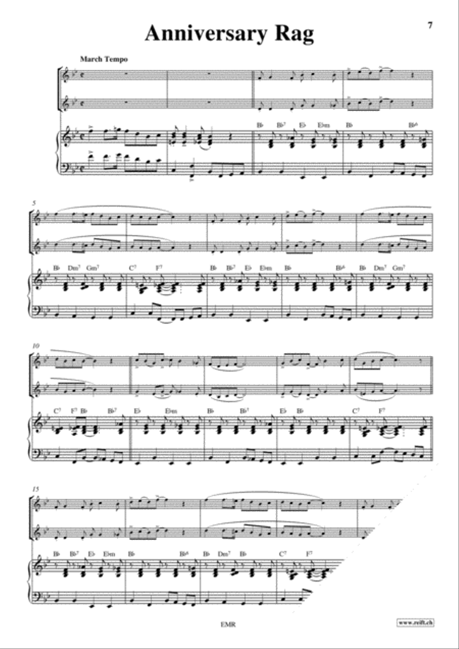 Ragtime Ragtime Flute Duet scores gallery preview page 4