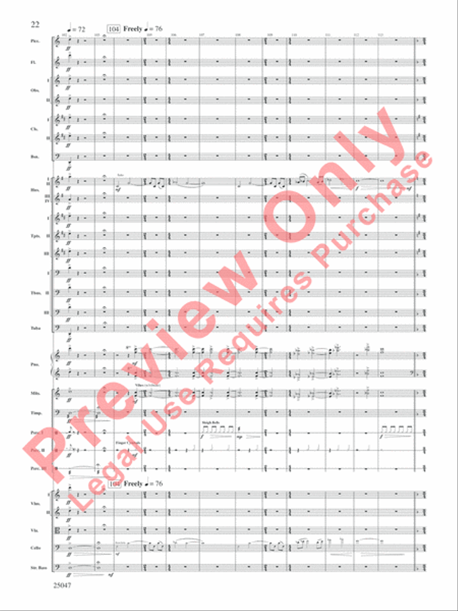 The Winds of Poseidon Full Orchestra scores gallery preview page 23