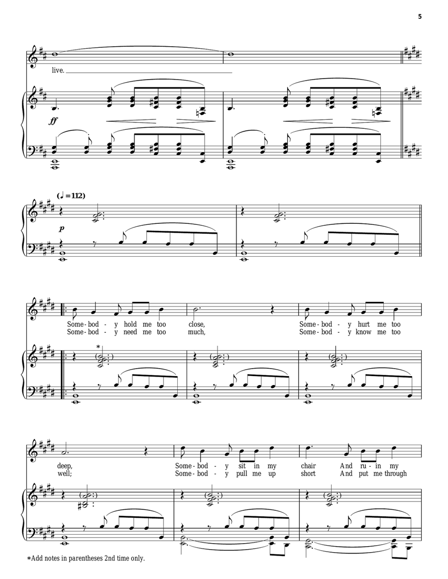 Being Alive Being Alive Guitar scores gallery preview page 5