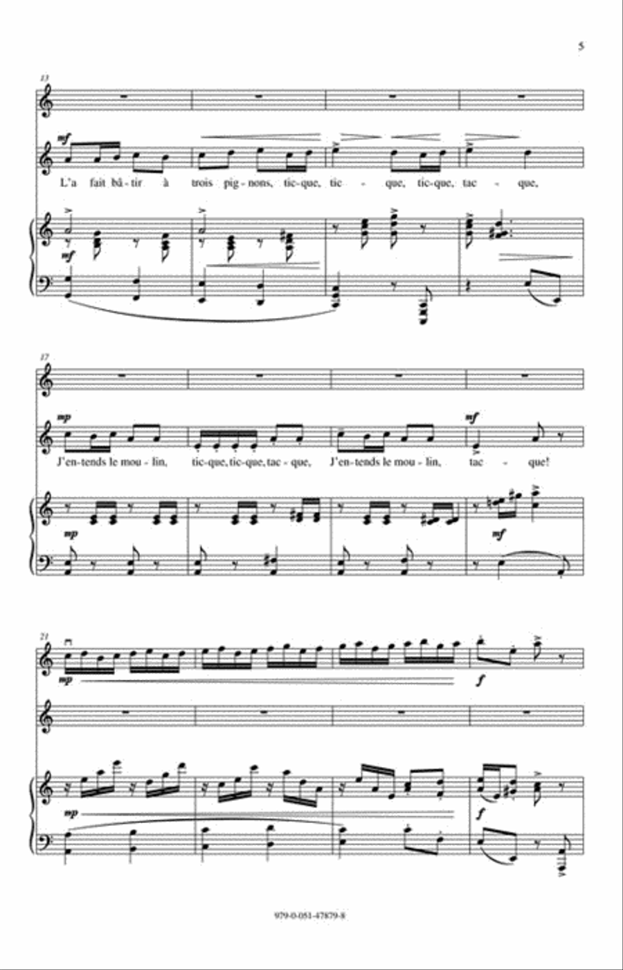 J'entends le moulin 2-Part scores gallery preview page 3