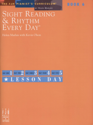 Book cover for Sight Reading & Rhythm Every Day, Book 6