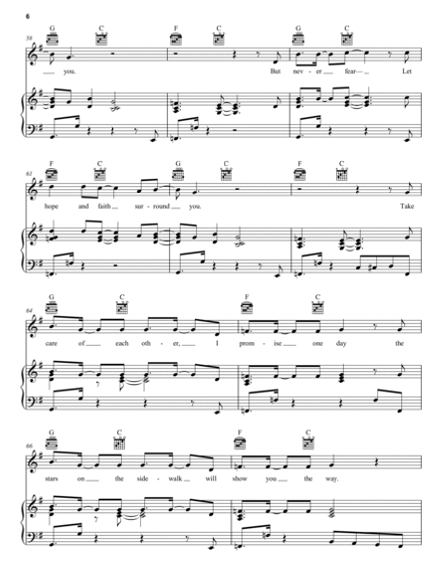 Welcome To Hollywood (from Pretty Woman: The Musical) Piano, Vocal, Guitar scores gallery preview page 6