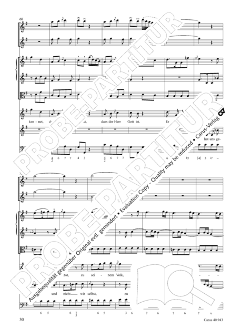 Shout to the Lord, all the earth (Jauchzet dem Herrn, alle Welt) 4-Part scores gallery preview page 37