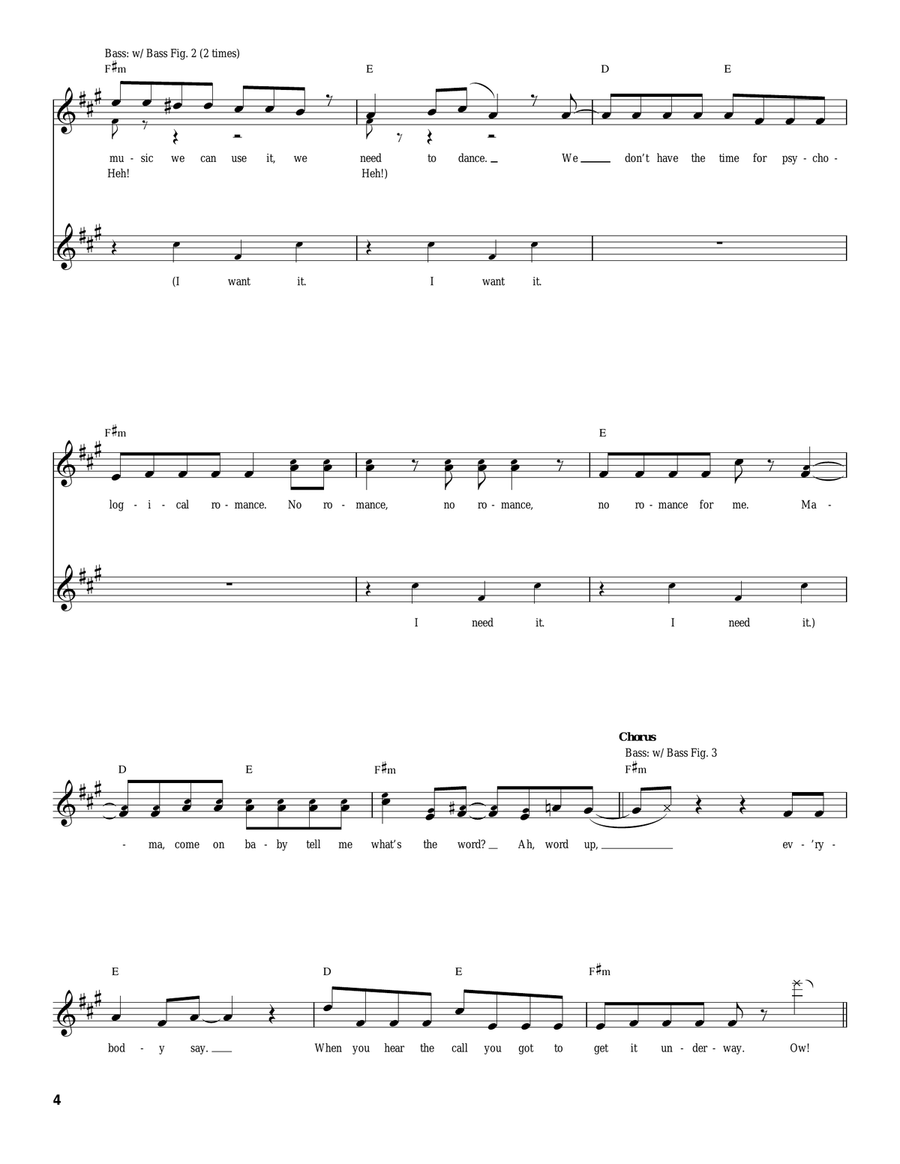Word Up Word Up Acoustic Guitar scores gallery preview page 4