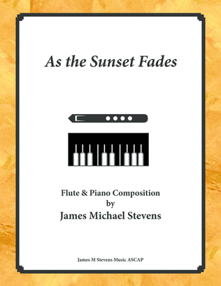 Book cover for As the Sunset Fades - Flute & Piano