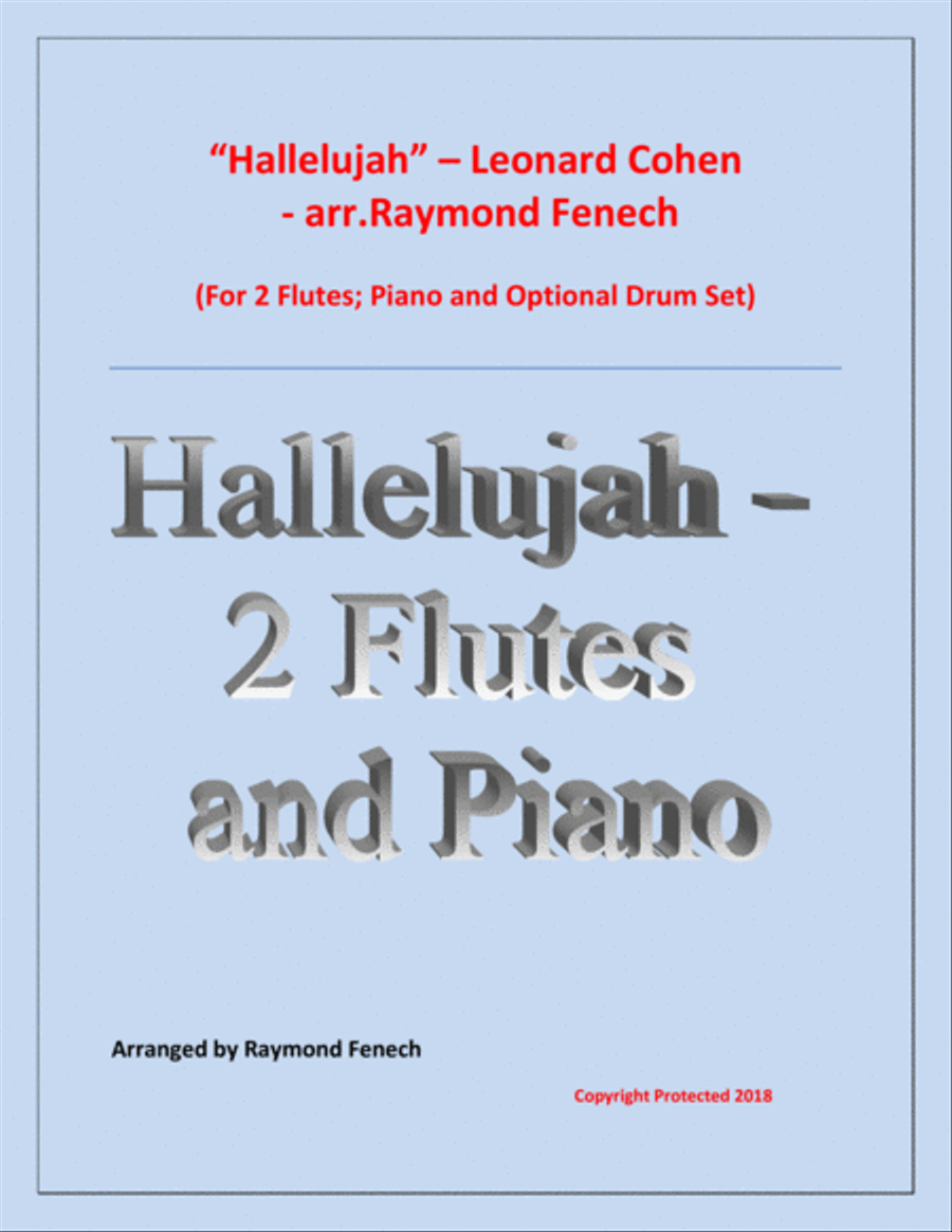 Hallelujah Flute Duet scores gallery preview page 1