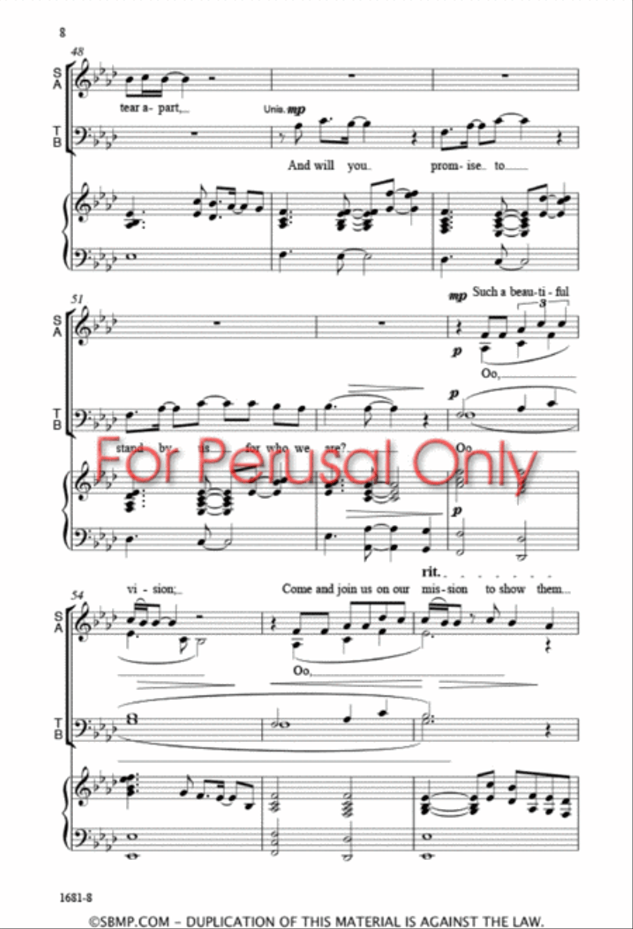 The World Will See - SATB 4-Part scores gallery preview page 8