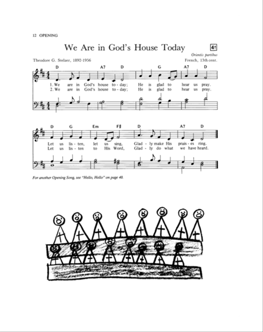 Little Ones Sing Praise: Christian Songs for Young Children Unison Choir scores gallery preview page 9