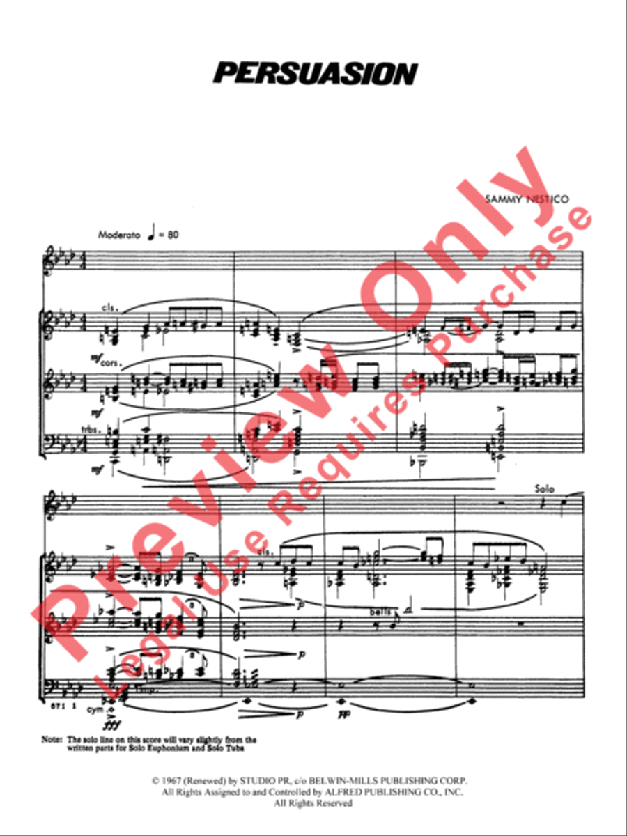 Persuasion Concert Band scores gallery preview page 4