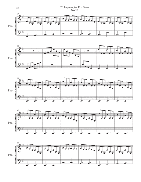 Impromptu No.20 For Piano