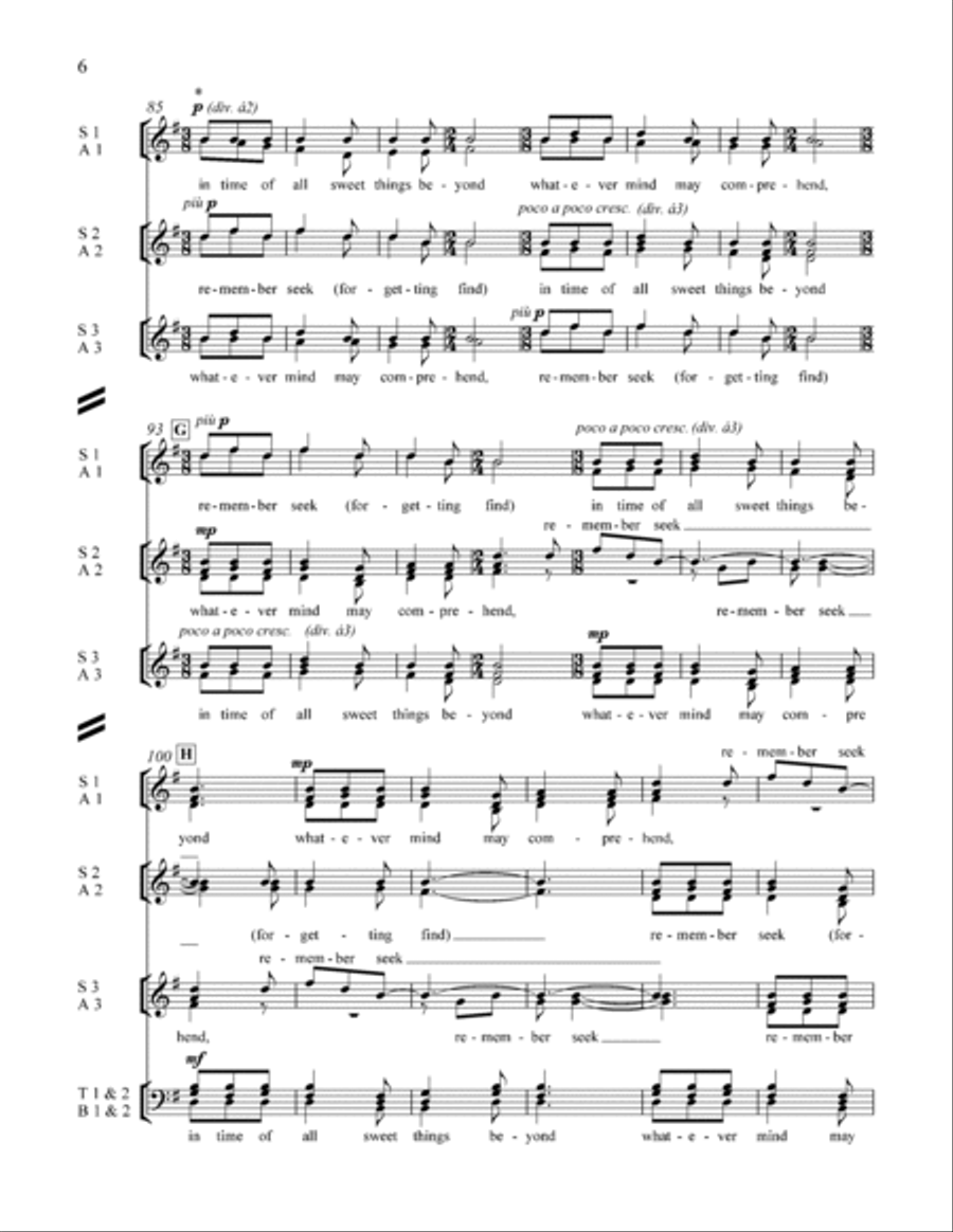in time of (Unaccompanied Version) 4-Part scores gallery preview page 6