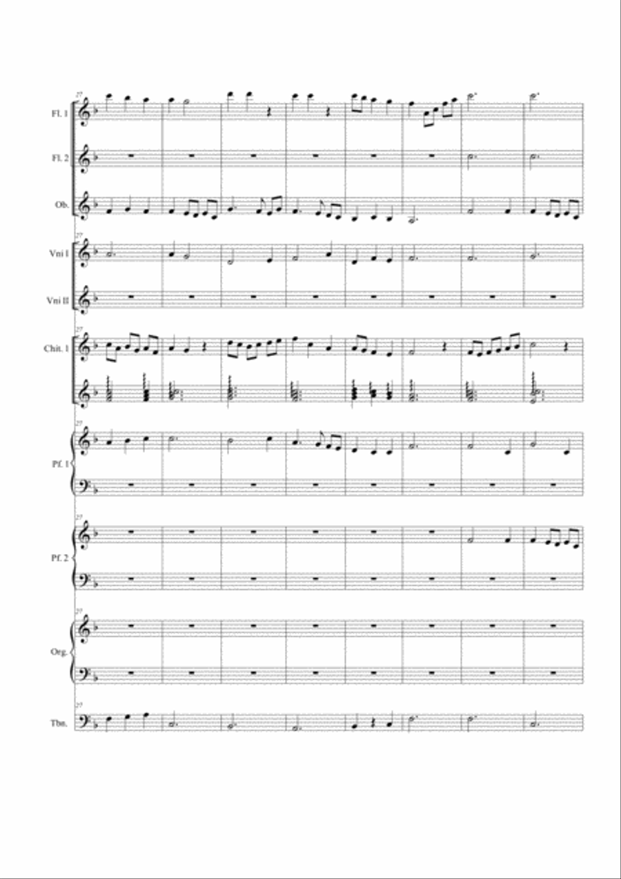 Dona nobis pacem. School ensamble Small Ensemble scores gallery preview page 4