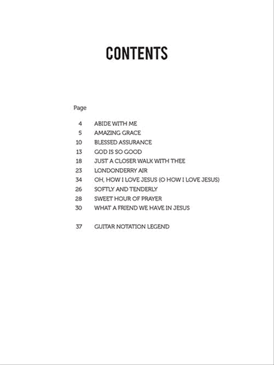 Hymns for Solo Jazz Guitar Guitar Tablature scores gallery preview page 3