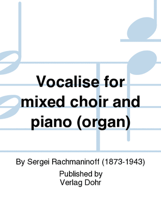 Book cover for Vocalise (for mixed choir and piano (organ))