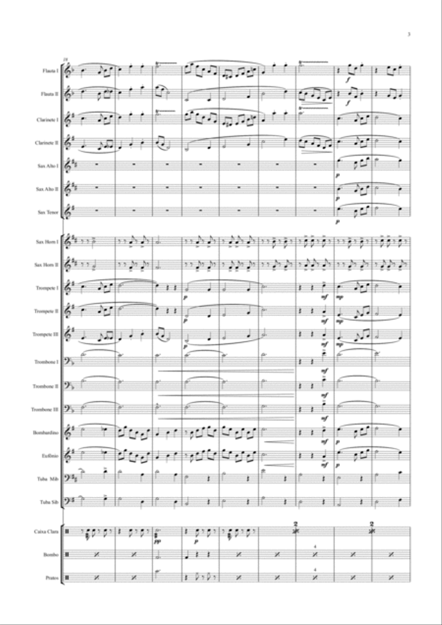 Valsa da Rainha da Borborema Full Orchestra scores gallery preview page 3