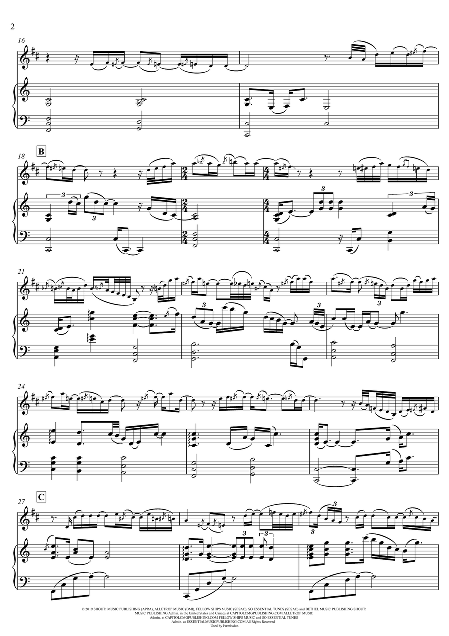 Goodness Of God Soprano Saxophone scores gallery preview page 2
