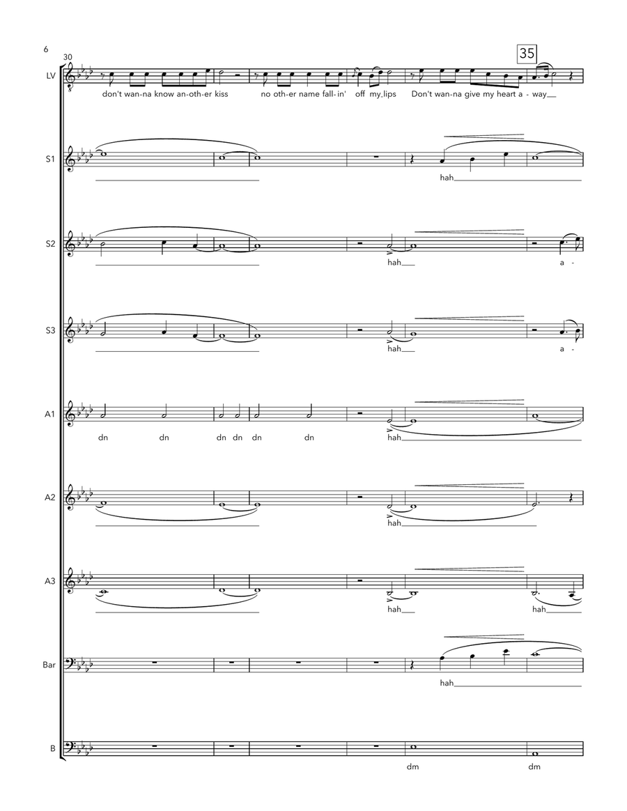 I'll Never Love Again I'll Never Love Again Divisi scores gallery preview page 6