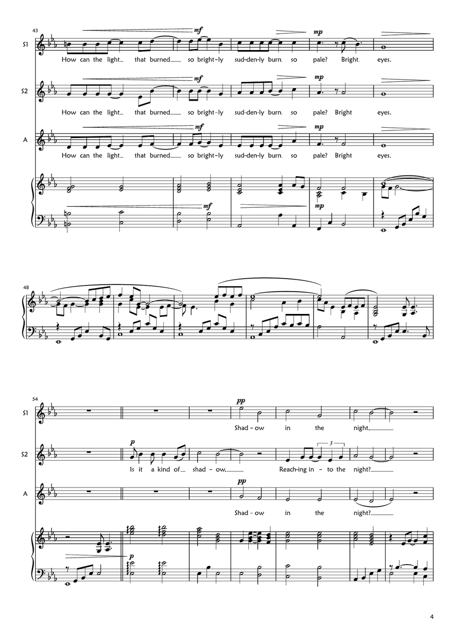 Bright Eyes Bright Eyes SSA scores gallery preview page 4