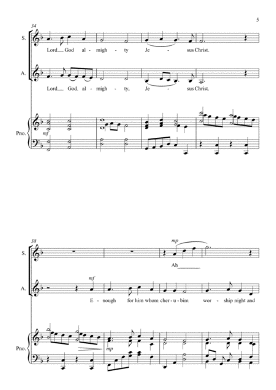 In the Bleak Midwinter (In the Bleak Mid-winter) - Holst - SA - Two Part Choir SA scores gallery preview page 5