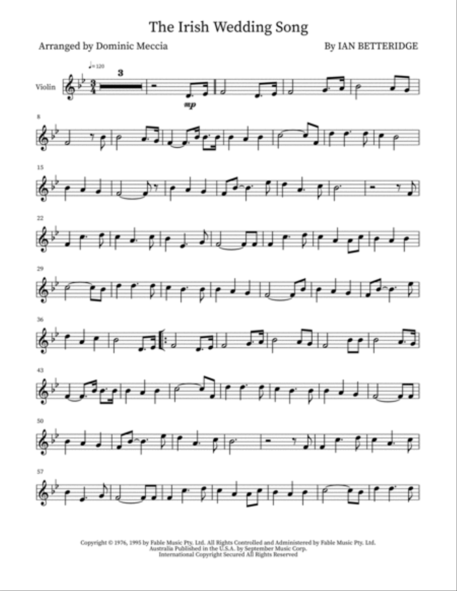 The Irish Wedding Song String Duet scores gallery preview page 5