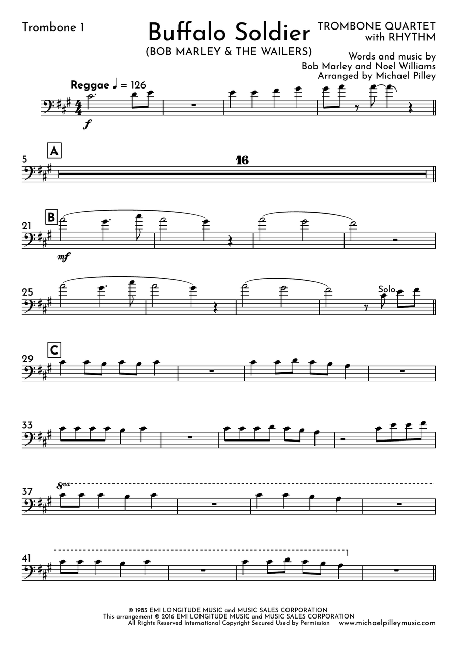 Buffalo Soldier Brass Ensemble scores gallery preview page 2