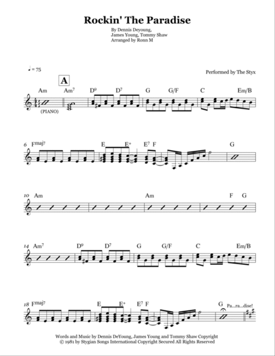 Rockin' The Paradise Small Ensemble scores gallery preview page 2