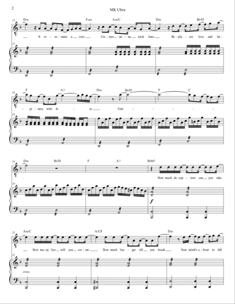 Mk Ultra Voice scores gallery preview page 2