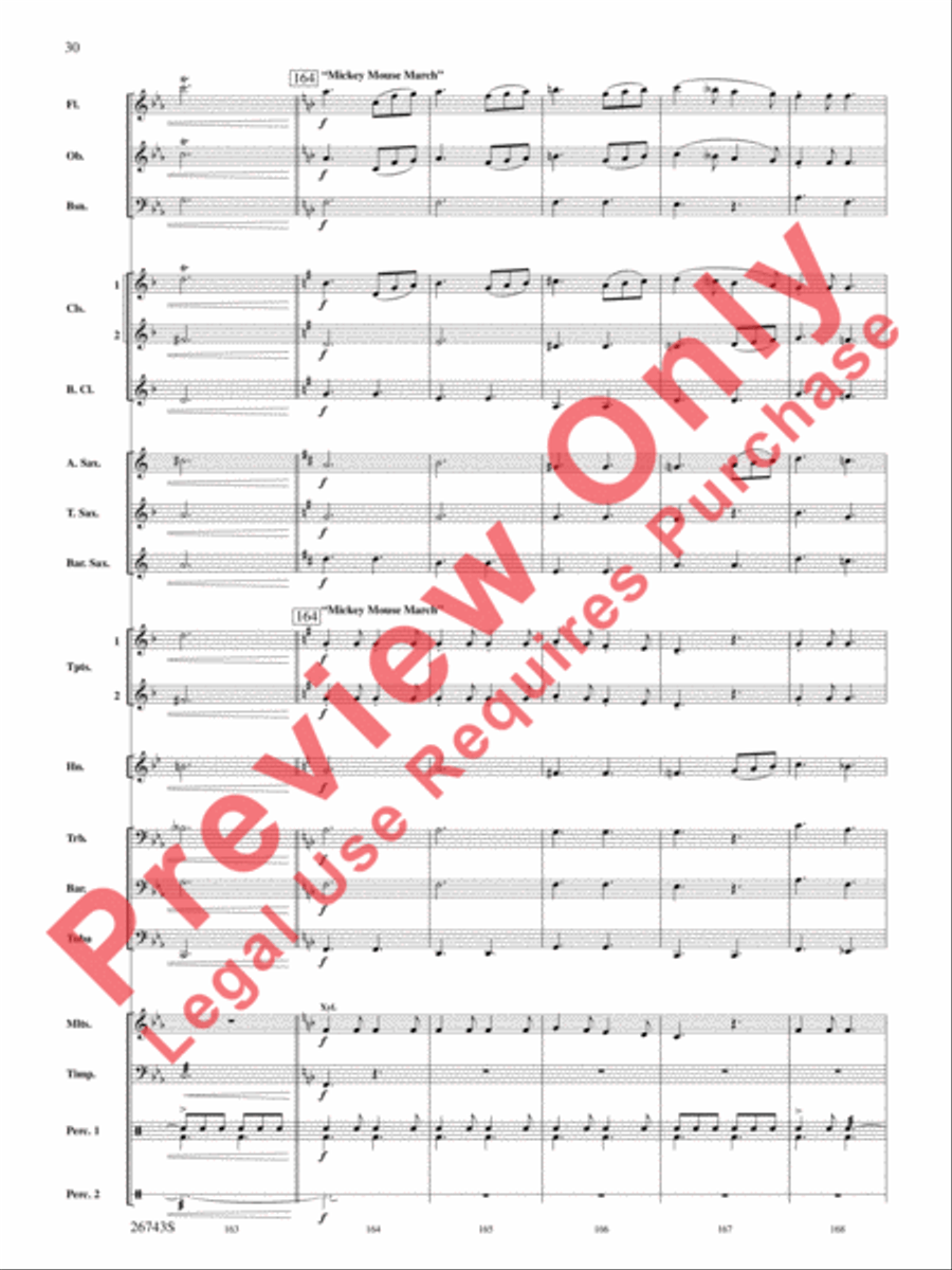 A Day at Disneyland A Day at Disneyland Concert Band scores gallery preview page 31