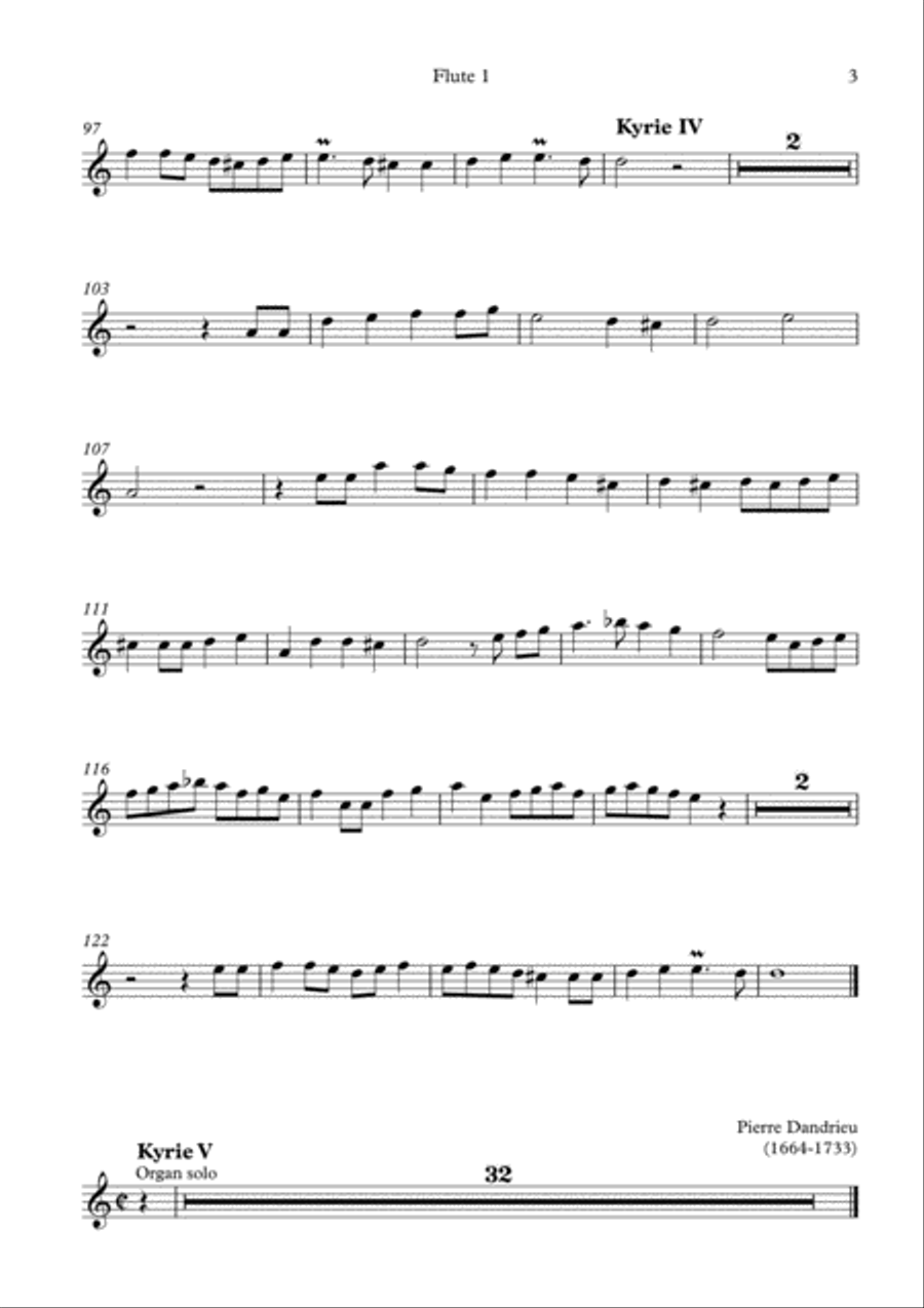 Charpentier: Messe de Menuit pur Noël (SSAA soli, SSAA choir, flutes, strings and continuo) - Orche SSAA scores gallery preview page 3