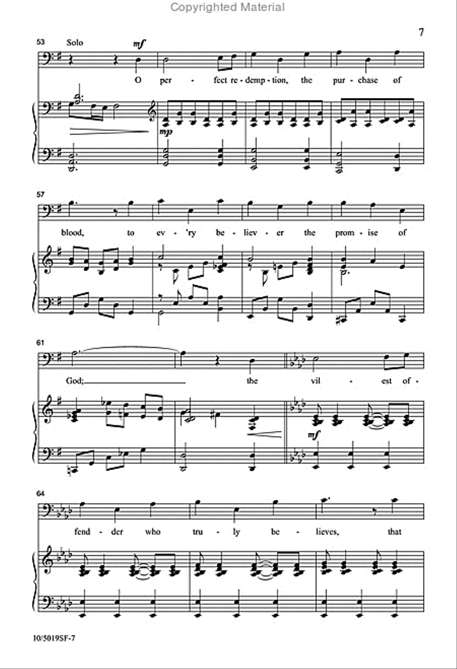Great Things He Has Done 4-Part scores gallery preview page 7