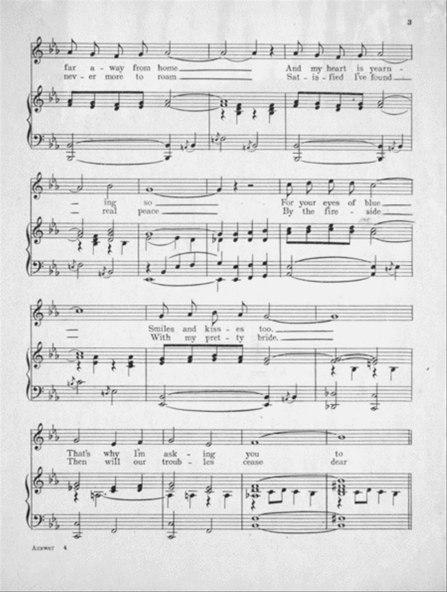 Answer (Saying That You Love Me) Voice scores gallery preview page 3