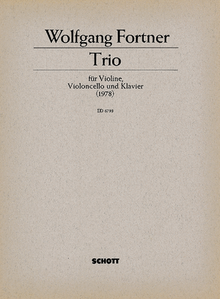 Trio Vl/vc/pf Score/parts