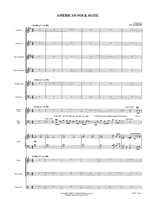 American Folk Suite: Score