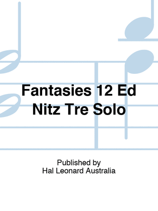 Book cover for Telemann - 12 Fantasies For Treble Recorder Solo