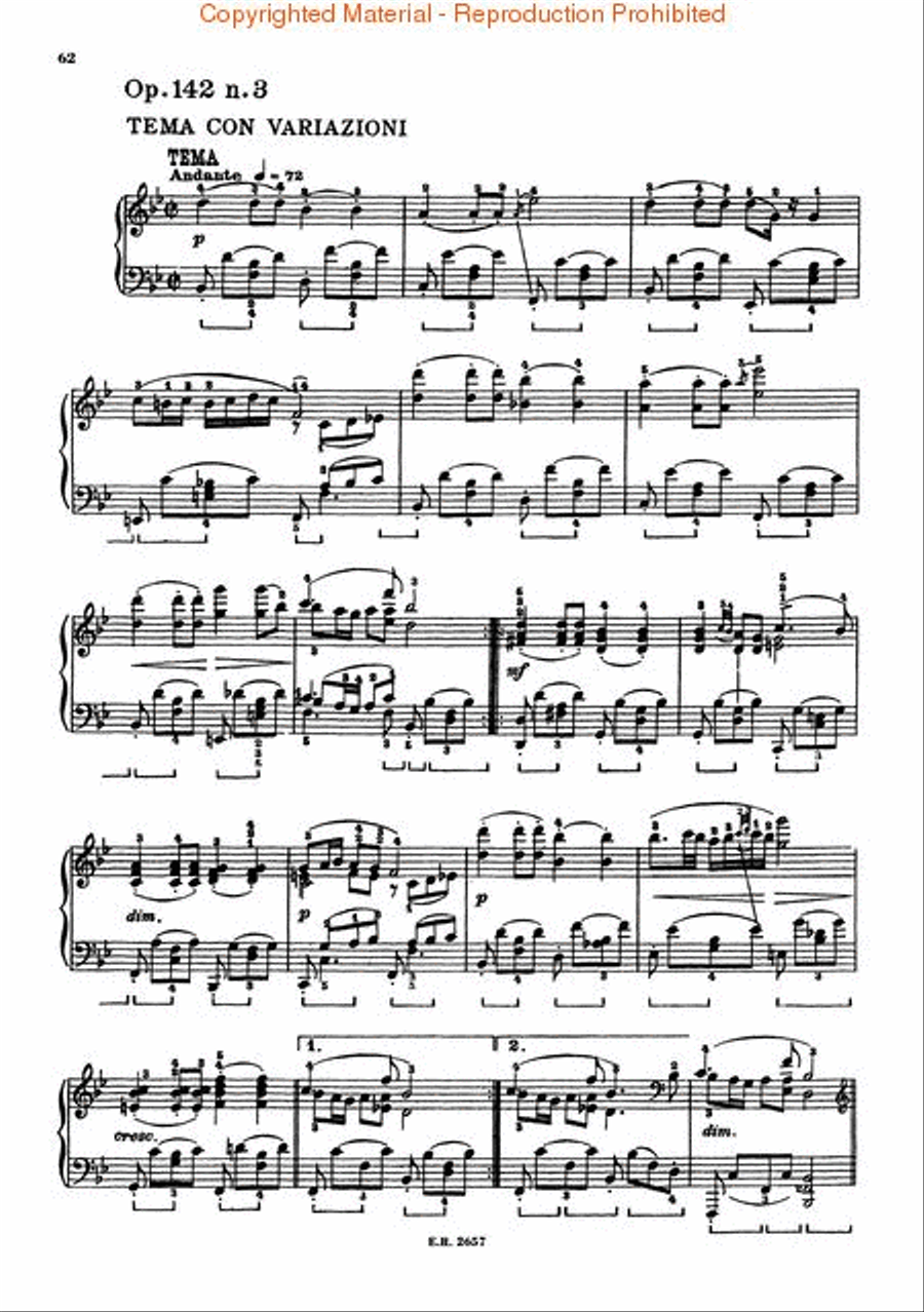 8 Impromptus, Op. 90 & 142 Piano Solo scores gallery preview page 4