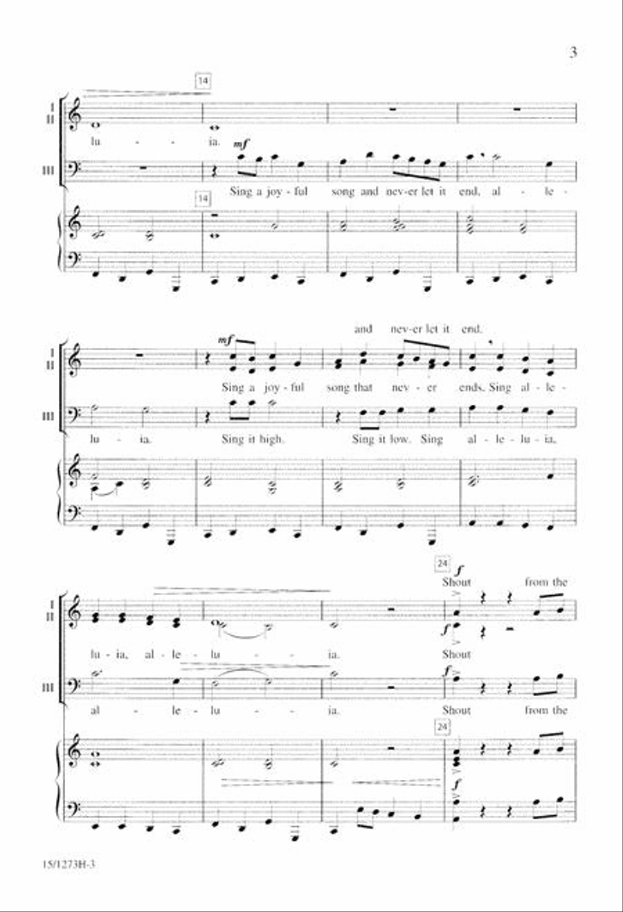Sing a Joyful Song 3-Part scores gallery preview page 3