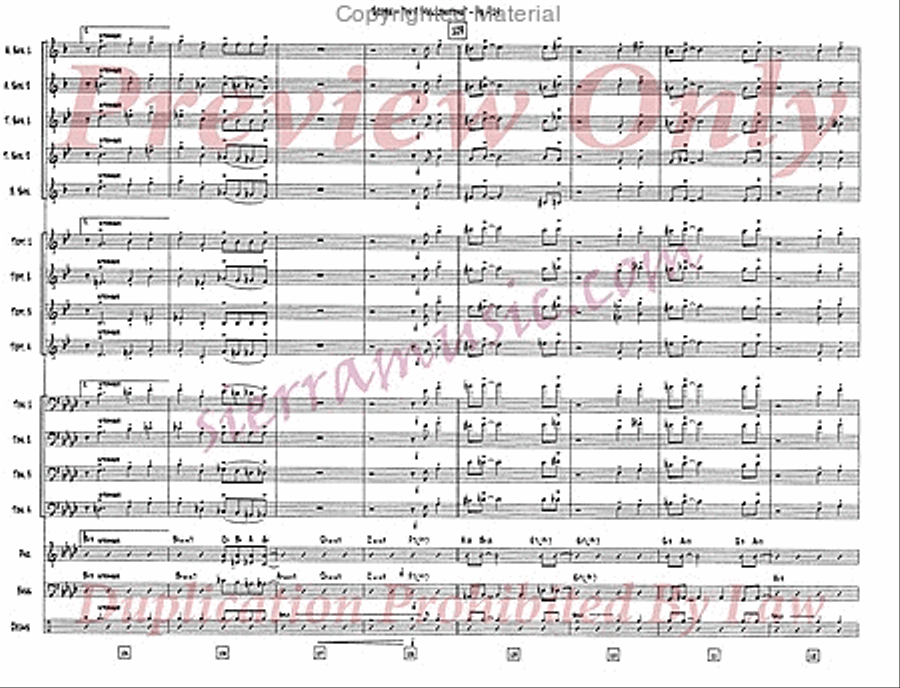 In A Mellow Tone Big Band scores gallery preview page 15