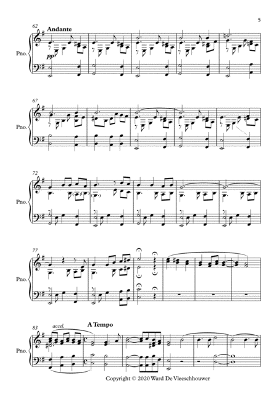 El Cóndor Pasa Piano Solo scores gallery preview page 5