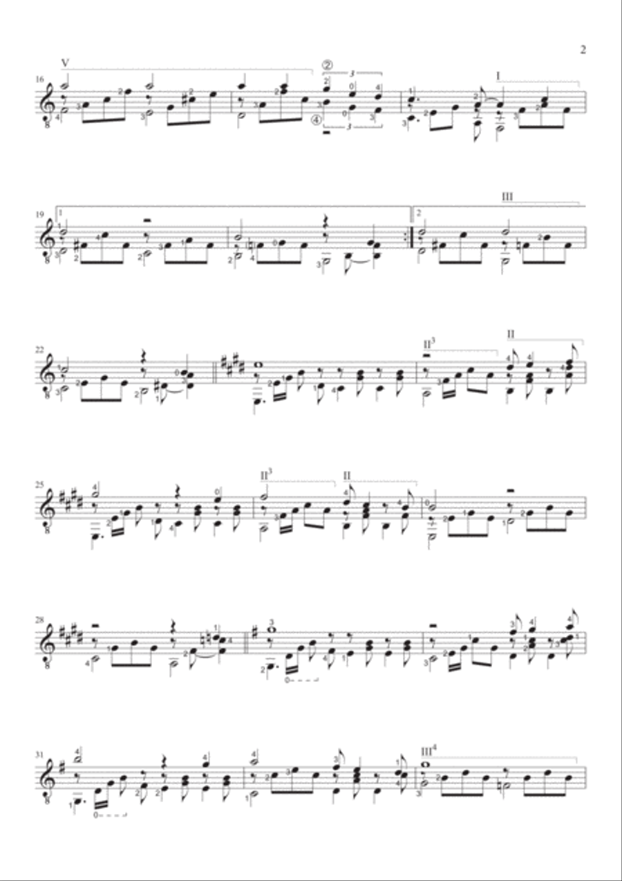 Beyond The Sea Electric Guitar scores gallery preview page 2
