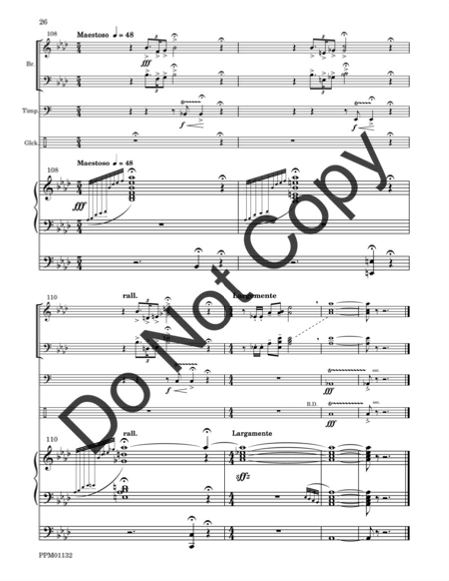 Cortege: Intrada, Arioso, Finale Percussion scores gallery preview page 27