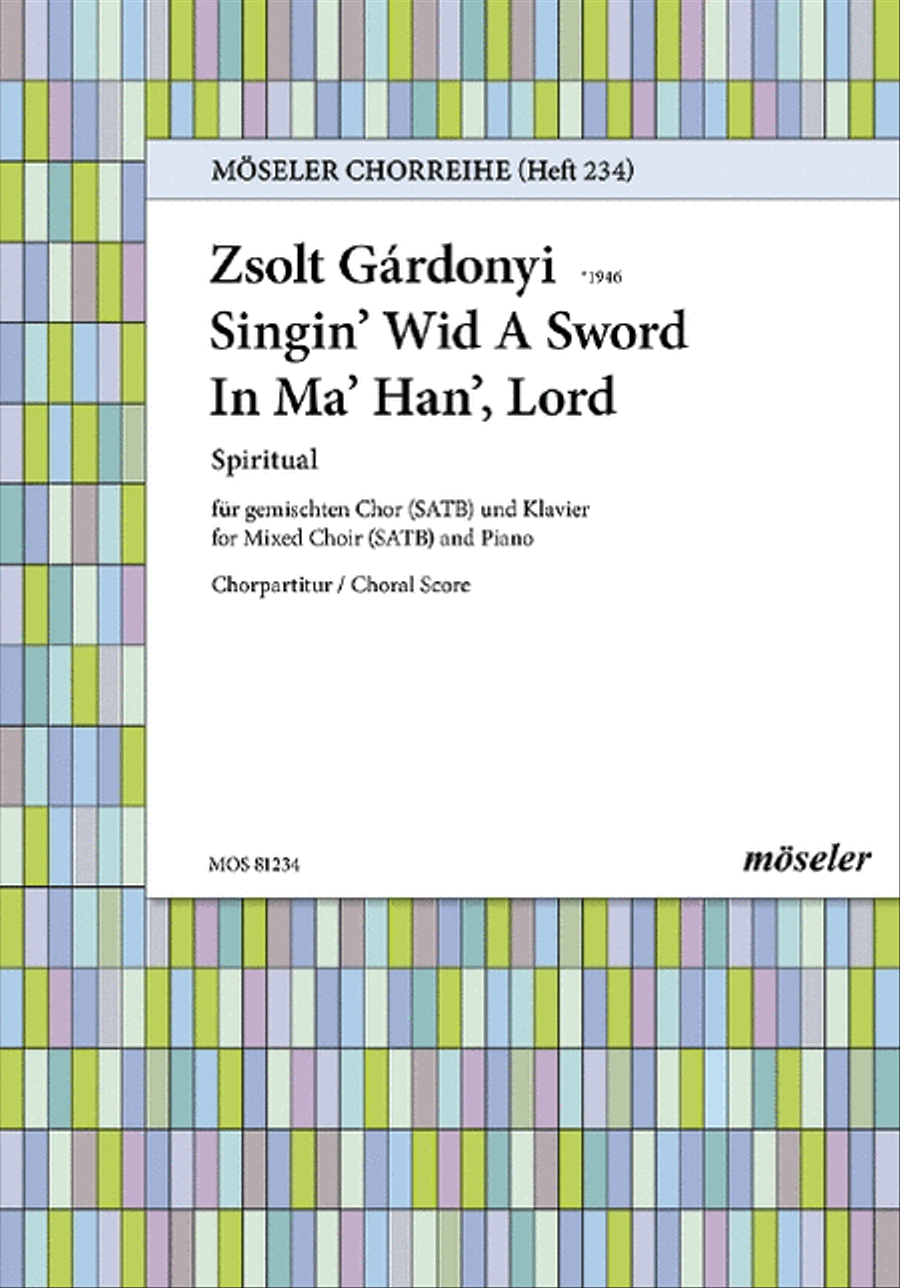 Singin’ wid a sword in ma han’, Lord 4-Part scores gallery preview page 1
