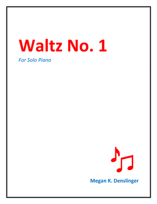Book cover for Waltz No. 1 for Piano