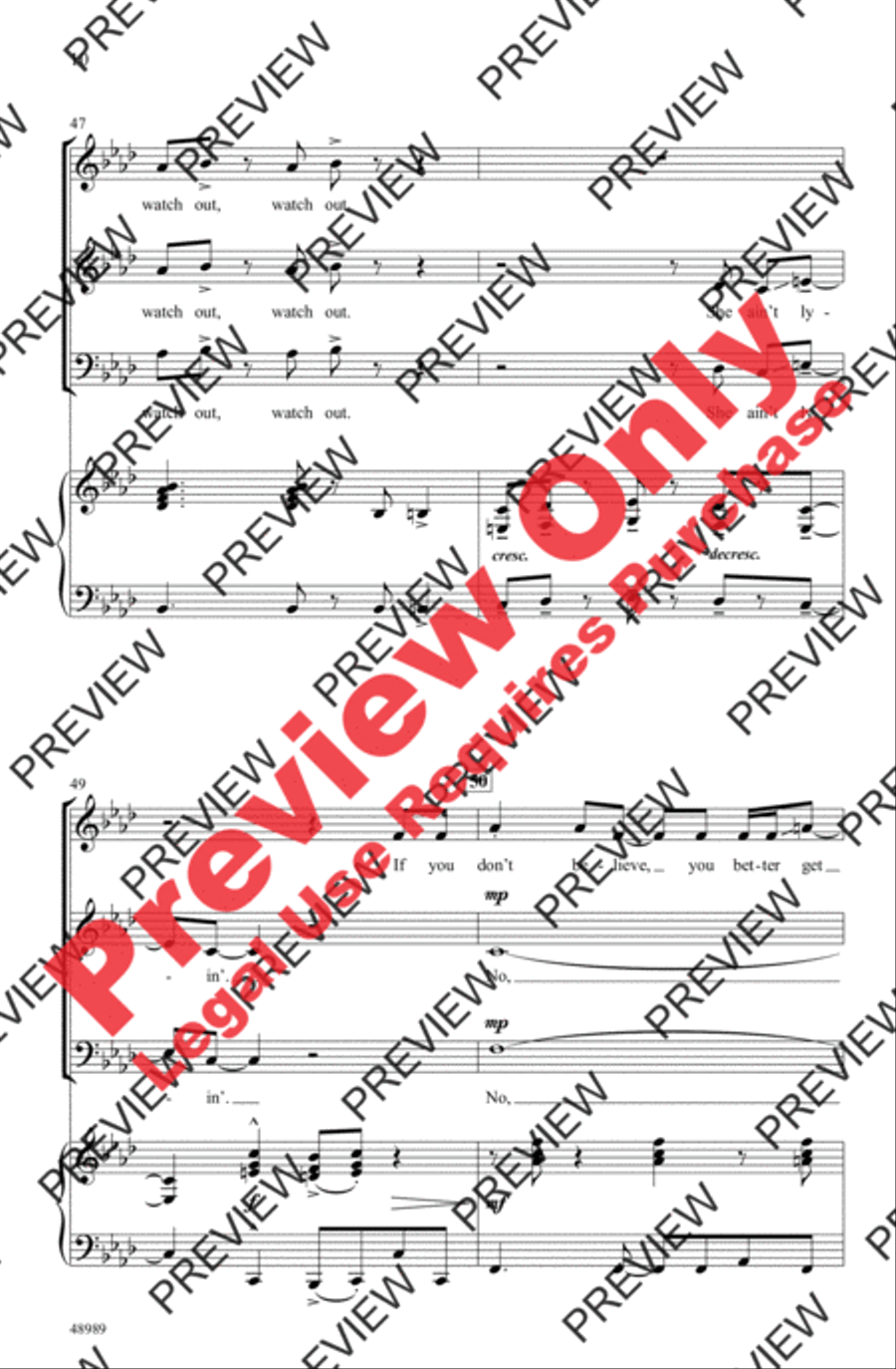 I Put a Spell on You 3-Part scores gallery preview page 10