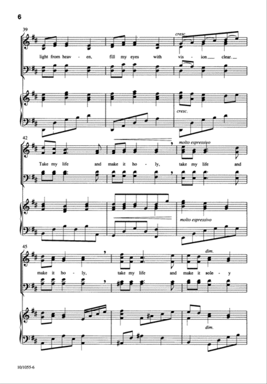 Precious Spirit, Breath of Peace 4-Part scores gallery preview page 6