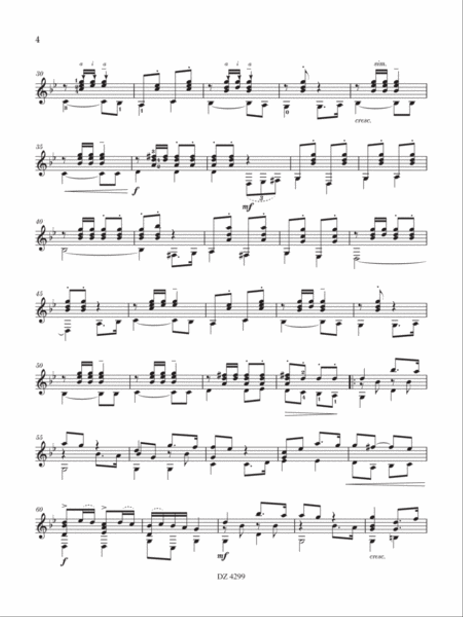 Gölcük Marşı Classical Guitar scores gallery preview page 4