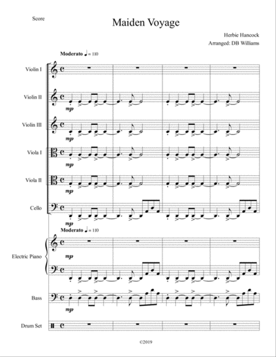 Maiden Voyage Maiden Voyage Set of Parts scores gallery preview page 1